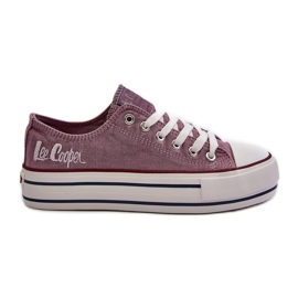 Damesneakers med tyk sål Lee Cooper LCW-24-31-2219 Lilla violet