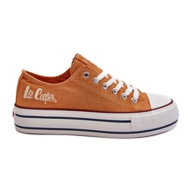 Sneakers til kvinder med tyk sål Lee Cooper LCW-24-31-2216 Orange