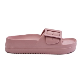 Kvinders skumflip-flops på platformen med et spænde Big Star NN274A663 Pink lyserød