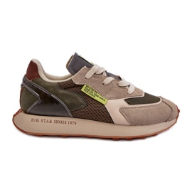 Sportssko Herre sneakers Memory Foam System Big Star NN174345 Khaki grøn
