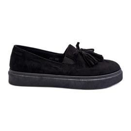Espadriller til kvinder med frynser Sort Elorvia