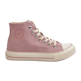 Høje sneakers til kvinder Big Star NN274277 Pink lyserød