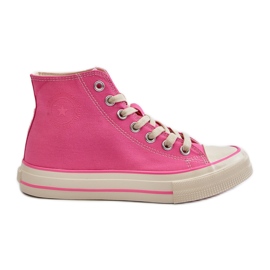 Big Star høje sneakers til kvinder NN274282 Pink lyserød
