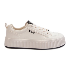 Sneakers med platform til kvinder Big Star NN274254 Hvid