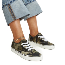 Erla grønne militærsneakers