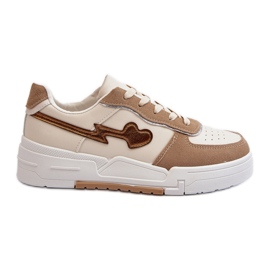 Platform sneakers til kvinder Beige Zeparine