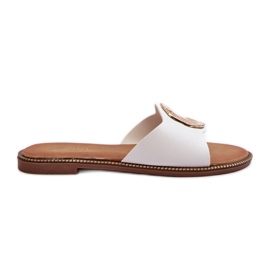 Kvindeflip-flops med dekoration Hvid Clima