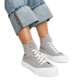 Grå high-top sneakers fra Vinka