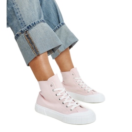 Pink Vinka high-top sneakers lyserød
