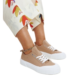 Eduards brune stof sneakers