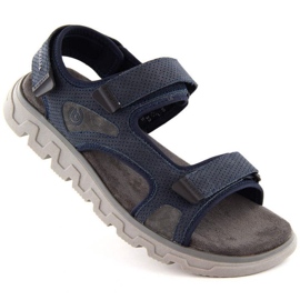 Komfortable velcro-sandaler Bugatti M INT1999 marineblå