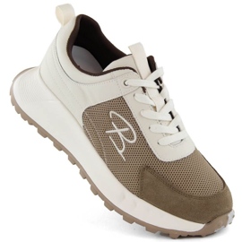 Artiker W HBH65 sportssko i læder, beige