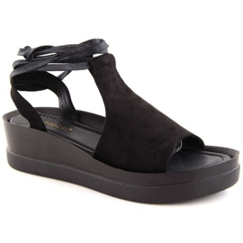 Potocki W WOL237A sandaler med snøre, sorte