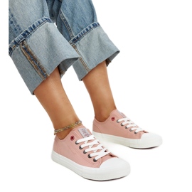 Cross Jeans Pink cross-jeans sneakers til kvinder lyserød