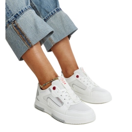 Hvide Cross Jeans sneakers til kvinder