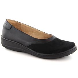 Komfortable slip-on sko til kvinder, sort Helios 426.0001.011