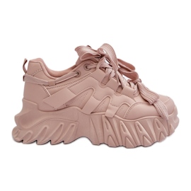 Sneakers til kvinder på en kraftig sål, Pink Ellerai lyserød