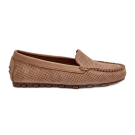 Dame ruskindsmokkasiner Dark Beige Ranica