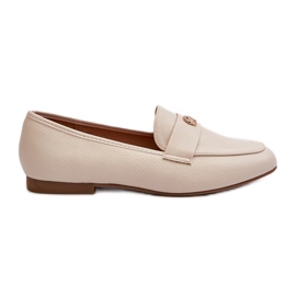 Kvinders fladhælede mokkasiner Beige Sylvaine