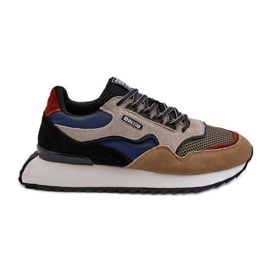 Herresneakers Big Star NN174320 Memory Foam System Beige-Blå