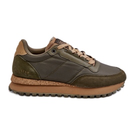 Herre sneakers Memory Foam System Big Star NN174325 Khaki grøn