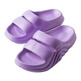 Geneve lilla gummiflip-flops violet