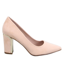Lucrezia Beige pumps med hæl