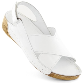 Velcro-sandaler til kvinder, hvide, T.Sokolski L311