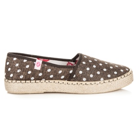 Kylie Espadriller i prikker brun