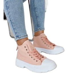 Høje pink massive Alhandra sneakers lyserød
