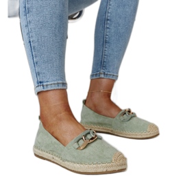 Grønne espadriller med kæde fra Radwan