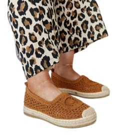 Brune broderede Seila espadriller