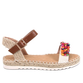 Espadrillesandaler med Cottaz Abrikossten beige