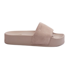 Ruskindsflip-flops til kvinder Big Star NN274A671 Beige