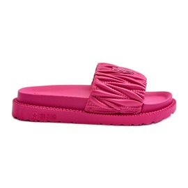 Flip-flops til kvinder på Big Star Platform NN274A749 Fuchsia lyserød