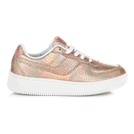 Kylie Skinnende sneakers flerfarvet gul orange