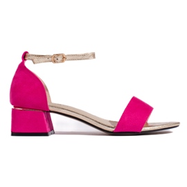 Goodin Fuchsia højhælede sandaler til kvinder lyserød