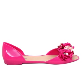 Meliskis med Carmil Fuchsia blomster lyserød