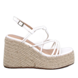 Pascai White kile espadrillesandaler hvid