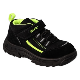 Befado børnesport med velcro sort/grøn 515Y004