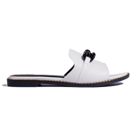Goodin Hvide flade flip-flops til kvinder