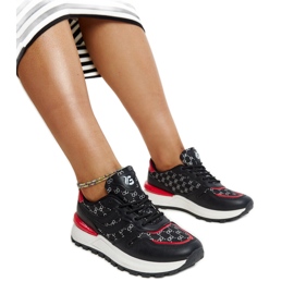 Sorte Sportssneakers M8857 SORT