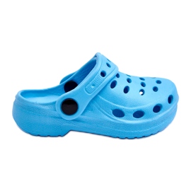 Lyseblå skum flip flops
