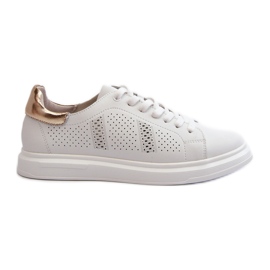 Lette lædersneakers til kvinder Hvid S.Barski LR760