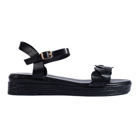 Sabrina Komfortable sorte damesandaler