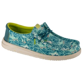 Hey Dude Wally H2O Tropical M 40702-4OR sko blå