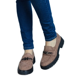 Vinceza brune ruskind loafers