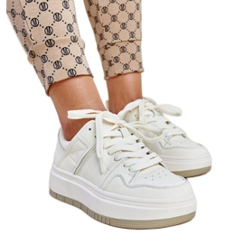 Hvide læder sneakers