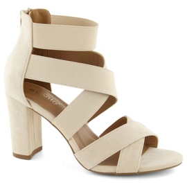 EVento W EVE443B sandaler med hæl, beige