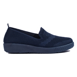 Marineblå slip-on sneakers